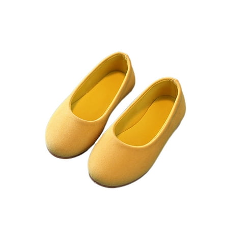 

GENILU Girl s Comfort Non-slip Low Top Dress Shoes Breathable Casual Shoe Wedding Lightweight Round Toe Ballet Flat