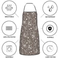 thumbnail image 6 of Zufioo Retro Bunny for Lock Hem Apron with Pockets, Stain and Oil Proof Tie-down Apron for Cooking Barbecue Restaurant, Unisex-One Size, 6 of 9