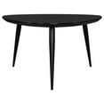 thumbnail image 6 of Deso Coffee Table, 39 Inch Triangular Black Mango Wood, Metal Legs, 6 of 6