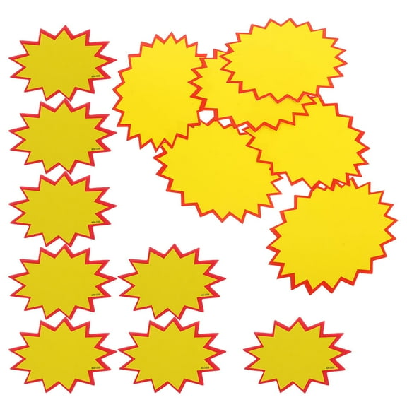 Masteelf 300pcs Bright Star Shape Price Tags Blank Star Shape Signs Small Retail Signs Advertising Sale Price Tags For Yard Sales And Garage Sales