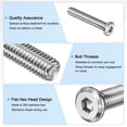 thumbnail image 2 of Kit de tornillos de cabeza plana de 10 piezas, M10x55mm, acero inoxidable 304 con llave hexagonal, 2 of 7