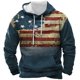 thumbnail image 2 of Men's Print Plush Warm Coat Fleece Sweater Casual Coat Pocket Sweater Winter Coat, 2 of 5