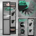 thumbnail image 3 of [2024 NEW] Kavey 4-5 Gun Safe, Biometric Fingerprint Gun Safe, Large Long Gun Safe for Shotguns, Quick Access Gun Cabinet with LED Light Removable Shelf and Gun Racks, 3 of 6