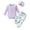 Light Purple, variant on WESIDOM Baby Girl Clothes 0-24M Newborn Girls Outfits Lace Romper+Floral Pants+Cute Bow Hat Infant Babys 3Pcs Set