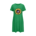 thumbnail image 2 of Elvqul Women's Nightgowns on $5.00 Pajamas Dress for Women Green Short Sleeve Nightgowns, 2 of 5