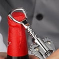 thumbnail image 2 of Abridor de botellas de vino Wing Corkscrew multifuncional, plateado, 2 of 5