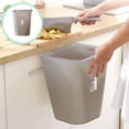 thumbnail image 5 of Kitchen Trash Can, Step-On Garbage Can with Lid, Tall Kitchen & Bathroom Trash Can, Small Office Waste Bin, Coffee - Xuniizn, 5 of 7