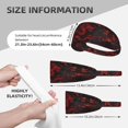 thumbnail image 2 of Red Dragon On Black Headbands for Women Men, Workout Elastic Sweat Band for Yoga Running Cycling Gym Exercise Non Slip Head Bands for Women's Hair, 2 of 5