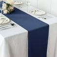 thumbnail image 2 of Efavormart 14"x108" Dark Blue Faux Denim Polyester Table Runner For Weddings Party Banquets Decor Fit Rectangle and Round Table, 2 of 10
