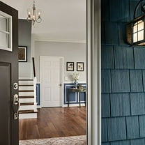 SCHLAGE Camelot Single Cylinder Handleset and Right Hand Accent Lever, Matte Black F60 CAM 622 Acc RH