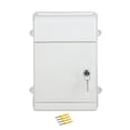 thumbnail image 3 of veasfak Wall Mounted Mailbox Hanging Post Box Collection Box Door House Key Drop Box White, 3 of 9