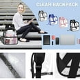 thumbnail image 4 of Small Clear Backpack,Mini Transparent Beach Backpack for and Adults,See Through Waterproof Bookbag,Outdoor Pvc Storage Bag,Travel Daypack for Concert Sport Hiking, 4 of 7