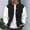 Black, variant on Men's Classic Varsity Jacket, Color-Block Baseball Bomber Jacket with Ribbed Trim, Casual College-Style Coat, 6 Colors, S-3XL