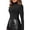 A-Black711, variant on XIAONU Womens Solid Turtleneck Bodysuit Slim Long Sleeve Stand Collar Pullover Tops Stretchy Chic Party Bodysuits Tops