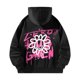thumbnail image 1 of Sudadera con capucha para mujer, estampada, cómoda, para otoño, con cordón S, 1 of 9