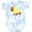 Tie Dye Blue, variant on Inktastic Easter Duck Triceratops Boys or Girls Baby Bodysuit