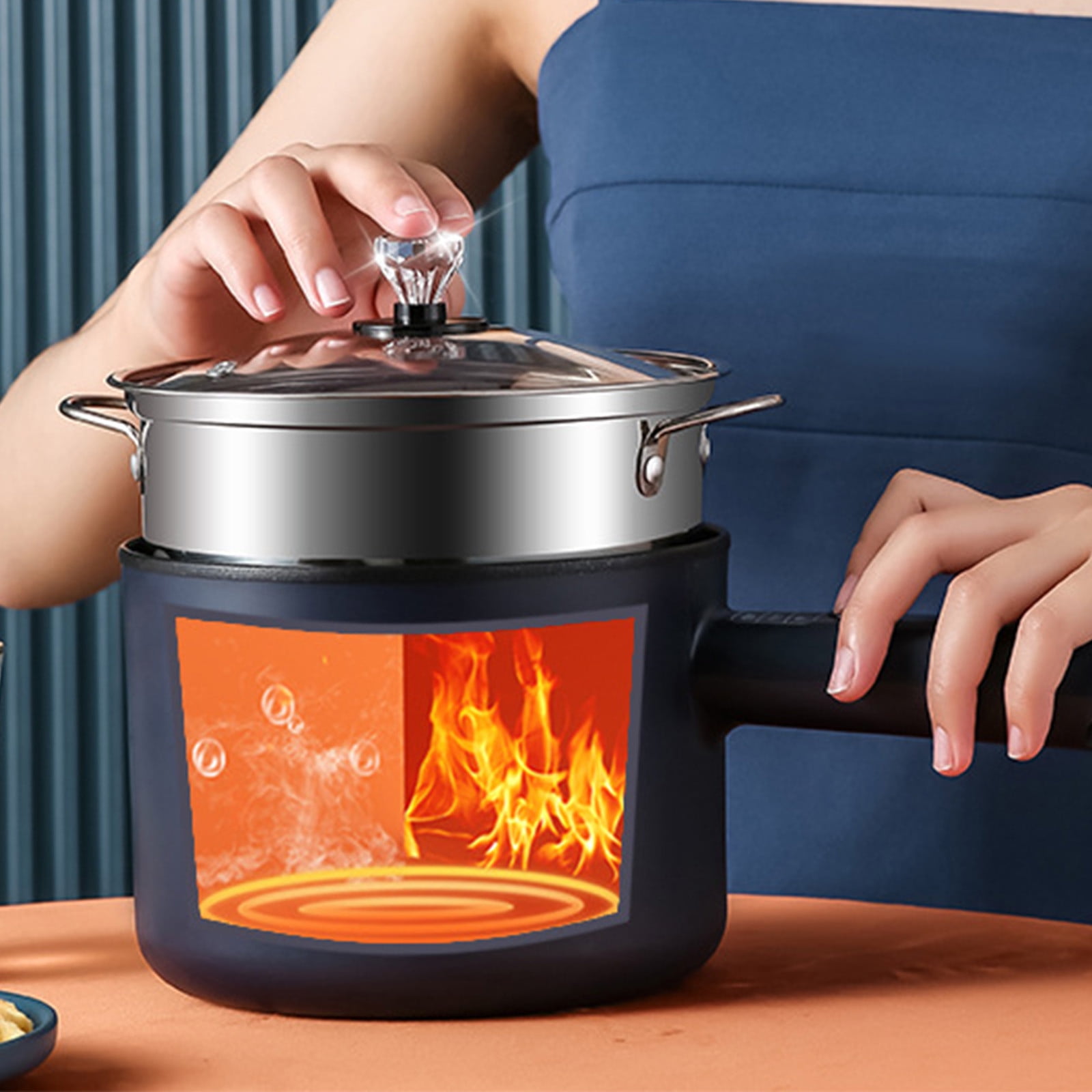 キッチン家電 Minute cooker Amazon.com: 800W 2.5L Electric Cooker, 3 Speed Control