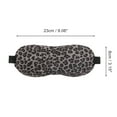 thumbnail image 2 of Unique Bargains 1 Pc Leopard Print 3D Eye Mask for Rest for Travel Black Polyester Sponge, 2 of 4