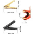 thumbnail image 5 of Battery Alligator Clips, 4 Pack, 100A Long Battery Clamps Jumper Cables Boost Clips for Car Auto Vehicle (2 Pcs Red + 2 Pcs Black), 5 of 5