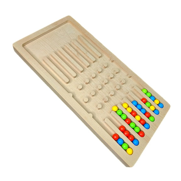 Premium Kancha Board Game family fun game. montessory wooden toy birthday gift. marble run play for kids. marble board game[ Free 40 Balls ] 1