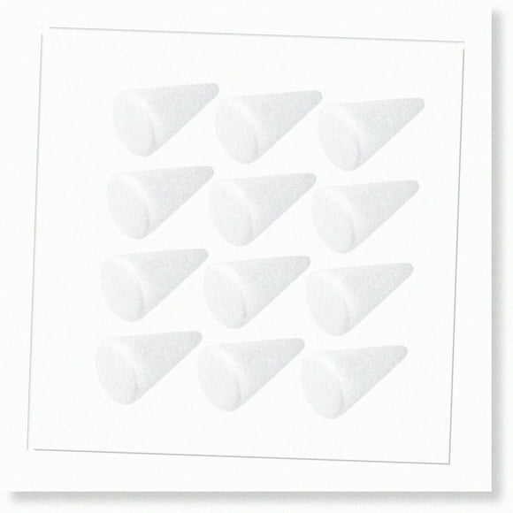 Cônes en Mousse pour Arbre de Mariage - Ensemble de 6 Pouces en Polystyrène Blanc pour Arts et Artisanat de Noël - 12 Pcs Formes en Mousse Fournitures de Décoration Intérieure