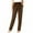 Brown-02, variant on Women's Straight-Leg Pants, Elastic Waist Comfortable Casual Trousers with Pockets, S-5XL
