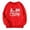 Red, variant on Crewneck Sweatshirt Childrens Holiday Graphic Crew Neck Long Sleeve Pullover Hoodless Top Black 4-5 Years