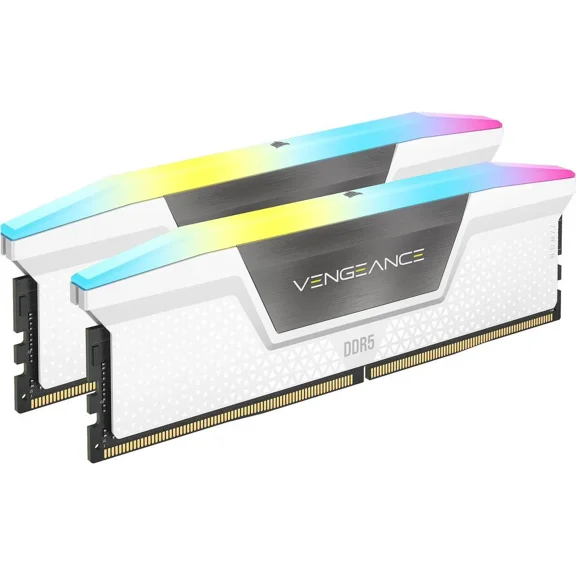 CORSAIR Vengeance RGB 32GB (2 x 16GB) 288-Pin PC RAM DDR5 6200 (PC5 49600) Desktop Memory Model CMH32GX5M2B6200C36W