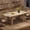 Aged Natural Wood Color, variant on 70.87" Wood Farmhouse Dining Table for 6-8, Heavy Duty Large Rectangular Kitchen Table with 1.18" Thick Tabletop & X-Shape Strong Legs for Big Family, Rustic Gray