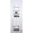 thumbnail image 1 of Reach-in Closet System Organizer, 24"W x 78"H x 14"D, Wood Drawers and shelves, White RS1010, 1 of 8