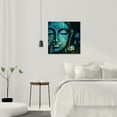 thumbnail image 3 of Buddha Wall Art Buddah Decoration Wall Decor Budha Decoration Home Meditation Room Decor Buddha Head Painting Zen Canvas Wall Art For Bedroom Livingroom Office Home Decoration 16x16inch, 3 of 6