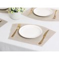 thumbnail image 6 of REGALWOVEN Placemats Set of 6 Solid Placemats for Kitchen Dining Table Decor Heat Resistant Table Placemats Wipeable Table Mat Khaki 17*11.5Inch, 6 of 7