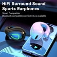 thumbnail image 3 of Auriculares deportivos inalámbricos con clip SUSUchens, sonido HiFi mejorado, Bluetooth 5.3 estable, sin pérdidas, color negro, 3 of 8