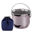 thumbnail image 4 of Colaxi Réchaud de Camping Facile à Transporter Grille pour Rôtir Barbecue Préparation de Thé Violet Rose, 4 of 8
