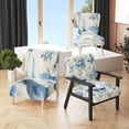 thumbnail image 2 of Designart "Indigold Bird Cottage Family II" Upholstered Farmhouse Accent Chair - Arm Chair, 2 of 5