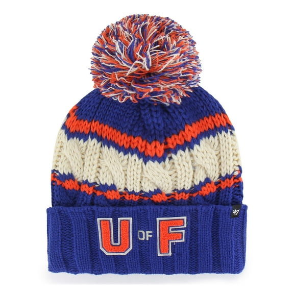 Women's '47 Royal Florida Gators Emma Cuffed Knit Hat with Pom