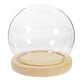 thumbnail image 3 of Preserved Roses Dome Glass Display Dome Cover Simple Clear Style Spherical Shape Gift Recipients 12X12X11CM 1Set, 3 of 5