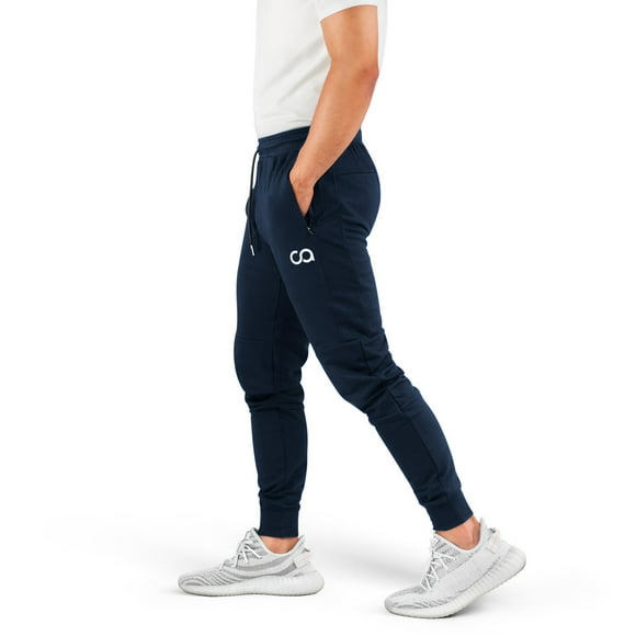 contour Athletics Pantalons de Jogging pour Hommes cruise Sweatpants pour Hommes avec Poches à Fermeture Éclair cA1003-SN Bleu Marine