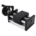 thumbnail image 2 of Linear Sliding Table, Slide Linear Stage Universal Easy Operation Alloy 100mm Stroke Low Friction Coefficient With Hand Wheel For CNC, 2 of 8