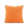 thumbnail image 2 of Lumbar Pillow, Velvet Flock Bean Bag Cushion, Solid Orange, 40cm, Home Sofa Backrest,Vsgery, 2 of 9