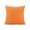 Orange, variant on Blue Solid Color Bean Velvet Lumbar Cushion Pillow For Sofa And Living Room Blue Color Includes Cover And Inner Core Measures 40 By 40 Centimeters
