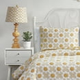 thumbnail image 2 of Daisy Flower Yellow Soft Matelasse Jacquard Quilt Set - Twin, 2 of 5