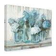 thumbnail image 4 of Carol Rowan 'Hydrangeas In Glass Jars Blue' Canvas Art, 4 of 4