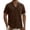 Brown, variant on Wlynlyn Mens Button down Shirts Casual Short Sleeve Textured Summer Vacation Beach Shirts Solid Color Dress Blouses