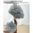 thumbnail image 4 of TINDTOP Microfiber Feather Duster Kit, Extendable Pole Cobweb Duster with 2 Bendable Head, Reusable and Washable Dusters for Cleaning Ceiling Fan, High Ceiling, Cupboard, Blinds, Furniture & Cars, 4 of 7