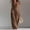 Brown, variant on Women Button Down Jumpsuits Cotton Linen Sleeveless Casual Wide Legs Rompers Loose Cargo Overall with Pockets