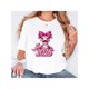thumbnail image 1 of Vintage-Inspired Geometric Print T-Shirt for Women - Casual Crew Neck, Short Sleeve, Polyester Blend, Machine Washable - Perfect for Summer, 1 of 7