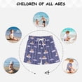 thumbnail image 6 of Cloud Bear Pattern Swim Trunks Quick Dry Beach Pool Board Shorts Lightweight Stylish Print Sizes 2T to XL, 6 of 8