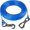 Blue, variant on 15FT Reflective Tie Out Cable for Large Dogs up to 250 lbs, Heavy Duty Steel Wire Leash with Dual Stainless Steel Buckles, Outdoor Yard and Camping Dog Chain