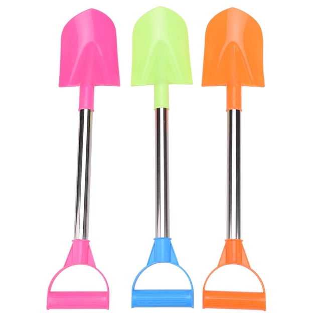 3 Pcs Beach Shovels Seaside Sand Plastic Spade Beach Game Tools Children Holiday Gift Toy random color
